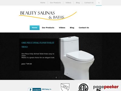 Beauty Saunas and Baths | Your Best Source For Bathroom Fixtures in Calgary Alberta such as Steam showers, Whirlpool jetted baths, Infrared Saunas, Vanities, Eco Friendly toilets, Sinks and Faucets.