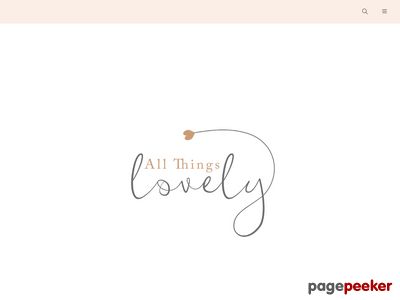 All Things Lovely - 