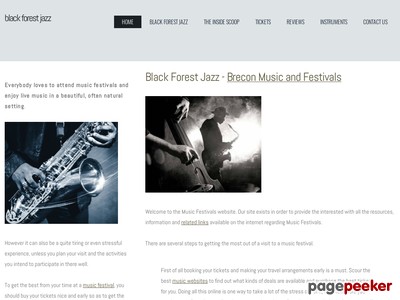 Black Forest Jazz - Brecon Music and Festivals