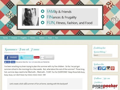 Family Financial Fun Blog | Family, Finances, Frugality, Fitness, Food, and Fun!