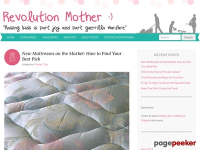 Revolution Mother - One moms blog about parenting, children, baking and parent advice