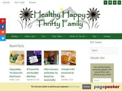 Healthy Happy Thrifty Family - Blog