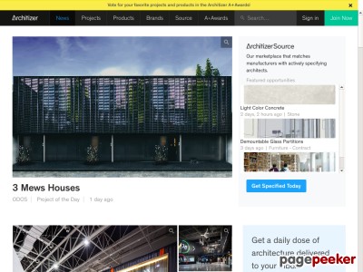 Architizer: Architects, Buildings and Building Products
