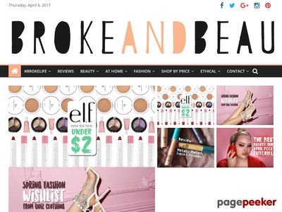 Broke and Beautiful &bull; Affordable fashion, makeup and budget beauty blog! #brokelife