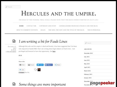  Hercules and the umpire.