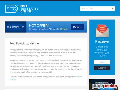 Free Web Templates Resource |--- Templates Online
