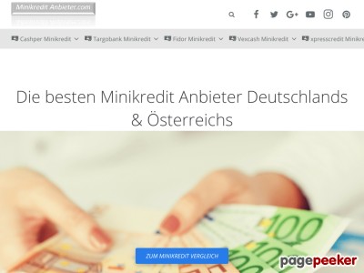 Alle Minikredit Anbieter Deutschlands im Überblick