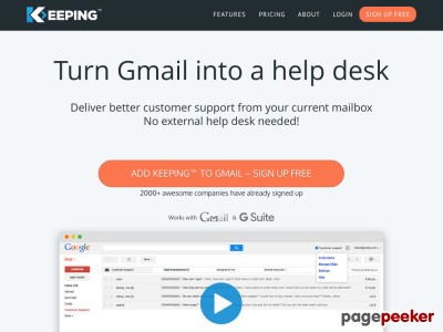 Help desk software for Gmail - Keeping™