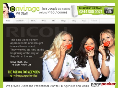 Event & Promotional Staff Agency for PR agencies in the UK | Envisage PR