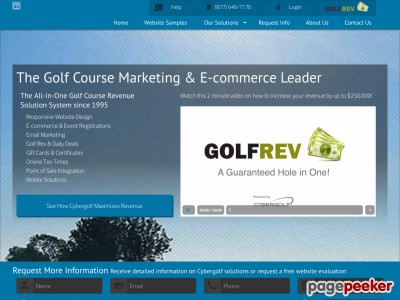 Golf Course Websites - Golf Course Website Design - Cybergolf