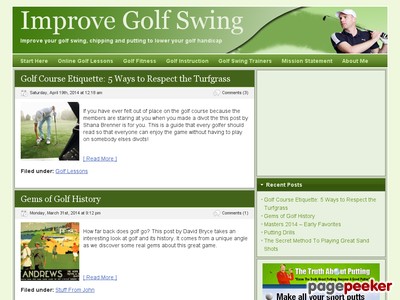 Improve golf swing, golf help, online golf lessons, golf tips