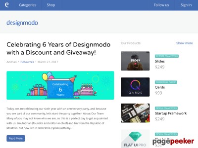 Designmodo: Web Design Blog and Shop