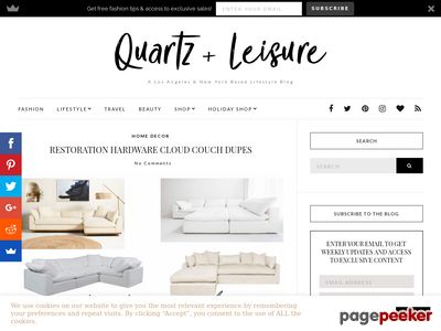 QUARTZ &AMP; LEISURE - A LOS ANGELES &AMP; NEW YORK BASED LIFESTYLE BLOG