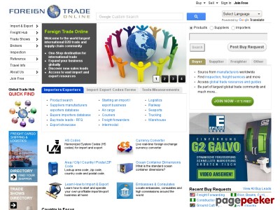 Import & Export, Suppliers & Manufacturers Global B2B Trade Community at Foreign Trade Online