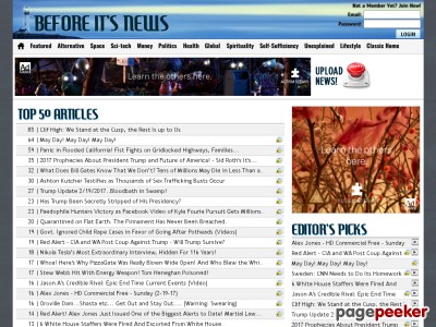 Before It's News | Alternative News | UFO | Beyond Science | True News| Prophecy News | People Powered News