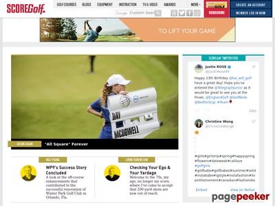 Golf Canada SCOREGolf - Your source for the latest golf news, Canadian golf course guide, golf equipment guide, instruction videos, articles and more    