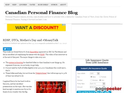 Canadian Personal Finance Blog - Personal Finance essays, stories, case studies and how to articles with a distinctly Canadian Point of View, from the Clown Prince of Personal Finance. Paying it forwa
