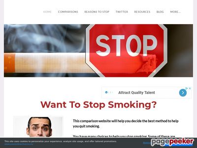 STOP SMOKING: Comparison Website - Help To Stop Smoking