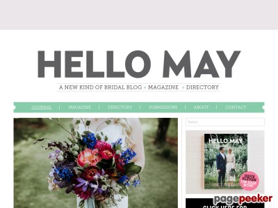 Hello May &middot; A new kind of bridal blog