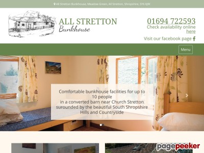 All Stretton Bunkhouse Accommodation in Church Stretton, Shropshire 