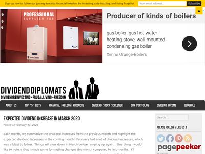 Dividend Diplomats - Dividend Reinvesting + Frugal Living =---dom