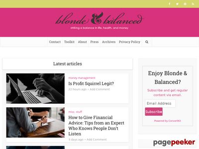 blonde & balanced | a fake blonde trying to a real balance between saving and spending.