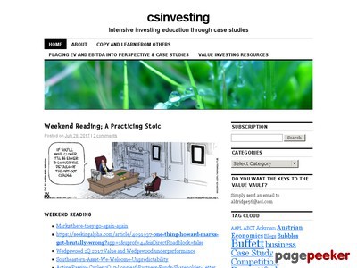 csinvesting | Intensive investing education through case studies