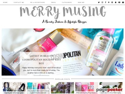 Merry Musing - Beauty, fashion and lifestyle blogger.