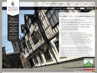 Home  | The Prince Rupert Hotel | 4 star hotel providing high quality accomodation and fine dining