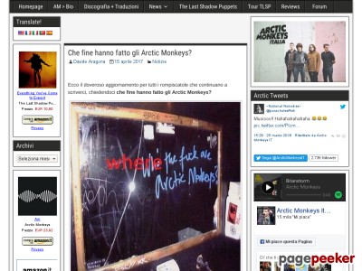 Arctic Monkeys Italia Blog Community