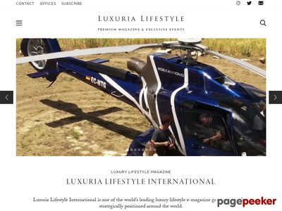 Luxuria Lifestyle - Luxury Lifestyle Magazine